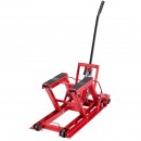 Cric hidraulic pentru motociclete, capacitate max 680 kg, Inaltime 115-385 mm, fixare chingi cu clichet
