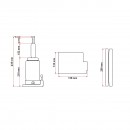 Cric hidraulic tip piston 16 tone cu supapa 220mm