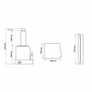 Cric hidraulic tip piston 50 tone cu supapa 250mm