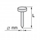 Cuie in banda 64x2.5mm, 3000 bucati pt capsatoare pneumatice