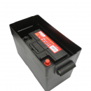 Cutie baterie auto 12V cu voltmetru DC 6-30V, intrerupator alimentare 100A, priza bricheta, afisaj LCD, 2xUSB 360x180x235mm