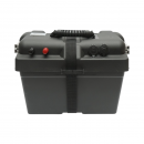 Cutie baterie auto 12V cu voltmetru DC 6-30V, intrerupator alimentare 100A, priza bricheta, afisaj LCD, 2xUSB 360x180x235mm
