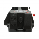 Cutie baterie auto 12V cu voltmetru DC 6-36V, intrerupator cirucit 16A, 2 prize bricheta, afisaj LCD, 2xUSB 340x195x200mm