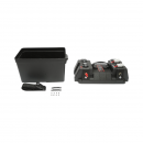 Cutie baterie auto 12V cu voltmetru DC 6-36V, intrerupator cirucit 16A, priza bricheta, afisaj LCD, 2xUSB 340x195x200mm