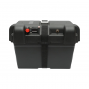 Cutie baterie auto cu voltmetru 12V, intrerupator alimentare 100A, siguranta 30A, priza bricheta, afisaj LCD, 2xUSB 360x180x235mm
