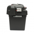 Cutie baterie auto cu voltmetru 12V, intrerupator alimentare 100A, siguranta 30A, priza bricheta, afisaj LCD, 2xUSB 360x180x235mm