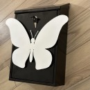 Cutie postala Vivatechnix Butterfly KRO-1228, otel, 400x250x100mm, Negru/Alb, 2 chei