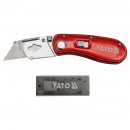 Cutter pliabil Yato YT-7534, 5 lame rezerva 61x33x0.5 mm