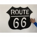Decoratiune perete Route 66, dimensiune 68x60 cm, negru