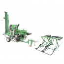 Despicator lemne 16T, motor benzina 15CP cu banda rulanta si conveier 525 Kg