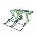 Despicator lemne 16T, motor benzina 15CP cu banda rulanta si conveier 525 Kg