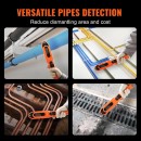 Detector blocaje pentru tevi, Lungime 30 m, IP67, Litiu-Ion, USB