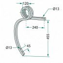 Dinte arc stanga cultivator 25x25x455mm Maschio Gaspardo Sandokan, Bomet, Bednar cod OEM 304541, F20120366R