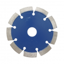 Disc diamantat segmentat 125x22.23mm, segment 12mm pentru beton, pavele, mozaic, boltari, caramida Breckner Germany