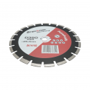 Disc diamantat segmentat 350x25.4mm, A40 segment 12mm pentru asfalt, beton proaspat Breckner Germany
