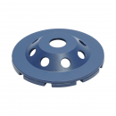 Disc diamantat segmentat tip cupa 125x22.23, dublu rand grosier, standard CONCRETE pentru slefuire beton, piatra, mozaic Breckner Germany