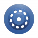 Disc diamantat segmentat tip cupa 180x22.23, dublu rand grosier, standard CONCRETE pentru slefuire beton, piatra, mozaic Breckner Germany