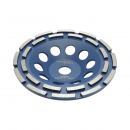 Disc diamantat segmentat tip cupa 180x22.23, dublu rand grosier, standard CONCRETE pentru slefuire beton, piatra, mozaic Breckner Germany