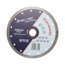 Disc diamantat turbo 200x30/25.4mm, segment 10mm pentru gresie, faianta, ceramica dura, marmura, granit Breckner Germany