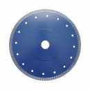 Disc diamantat turbo continuu 250x30/25.4mm, segment 10mm pentru gresie, faianta, ceramica dura Breckner Germany