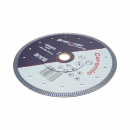 Disc diamantat turbo continuu 250x30/25.4mm, segment 10mm pentru gresie, faianta, ceramica dura Breckner Germany