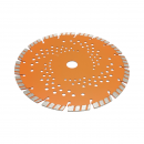 Disc diamantat turbo segmentat 230x22.23mm, segment 10mm pentru beton armat, pavele, boltari, piatra dura Breckner Germany
