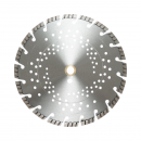 Disc diamantat turbo segmentat 300x30mm, segment 10mm pentru beton armat, pavele, boltari, piatra dura Breckner Germany