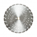 Disc diamantat turbo segmentat 350x30mm, segment 10mm pentru beton armat, pavele, boltari, piatra dura Breckner Germany	