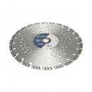 Disc diamantat turbo segmentat 350x30mm, segment 10mm pentru beton armat, pavele, boltari, piatra dura Breckner Germany	