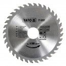 Disc fierastrau circular pentru lemn, 36 de dinti din carbura de wolfram, 160x30x2mm, Yato YT-6057