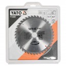 Disc fierastrau circular pentru lemn, 40 de dinti din carbura de wolfram, 210x30x2.2mm, Yato YT-6067