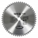 Disc fierastrau circular pentru lemn, 54 de dinti din carbura de wolfram, 350x30x2.5mm, Yato YT-6082