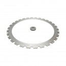 Disc inelar diamantat segmentat 500mm, 30 dinti, rola antrenare pentru masina de taiat beton Breckner Germany