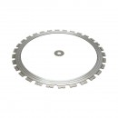 Disc inelar diamantat segmentat 510mm, 30 dinti, caneluri interioare cu rola antrenare pentru masina de taiat beton Breckner Germany