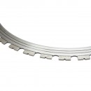 Disc inelar diamantat segmentat 600mm, 37 dinti, rola antrenare pentru masina de taiat beton Breckner Germany