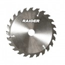 Disc pentru fierastrau circular, Raider 163133, pentru taiat lemn, 210х30 mm, 24T