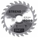 Disc pentru fierastrau circular, Strend Pro TCT 115x1.8x22.2 mm 24T, pentru lemn, lame SK