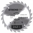 Disc pentru fierastrau circular, Strend Pro TCT 165x2.2x20 mm 24T, pentru lemn, lame SK