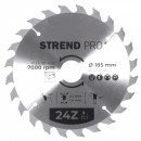 Disc pentru fierastrau circular, Strend Pro TCT 185x2.2x30/20 mm 24T, pentru lemn, lame SK