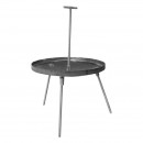 Disc pentru gratar cu margine din otel, 3 picioare si maner, 460 mm, cu stanta UTB