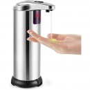 Dispenser automat de sapun lichid, Home HG SZA 01, senzor infrarosu, 220ml, Inox, 4xAAA