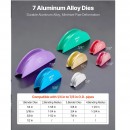 Dispozitiv de indoit tevi cupru si aluminiu, 6-22 mm, Unghi max îndoire 90°, 7 matrite colorate, îndoire inainte