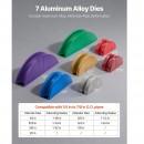 Dispozitiv de indoit tevi, 6-22 mm, Unghi max îndoire 90°, 7 matrite colorate, sistem hidraulic, Direcția Înainte și înapoi