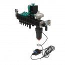 Distribuitor erbicidator cu 5 cai, filtru, supapa electrica si manometru cu glicerina 25 bar