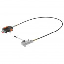 Distribuitor hidraulic cu 1 maneta, lungime cablu 2m presiune 250 bar debit 80L/min Breckner Germany