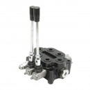 Distribuitor hidraulic cu 2 manete 150 Bar, debit 80L/min M22x1.5mm pentru Tractor Forestier si Graifer