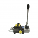 Distribuitor hidraulic cu 2 manete debit 40L/min cu levier si reductie incluse -15 /+80 Breckner Germany