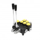 Distribuitor hidraulic cu 2 manete debit 80L/min cu levier si reductie incluse -15 /+80 Breckner Germany