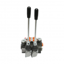 Distribuitor hidraulic cu 2 manete, lungime cablu 2m presiune 250 bar debit 40L/min Breckner Germany