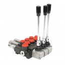 Distribuitor hidraulic cu 3 manete 2 flotante 40L/min.